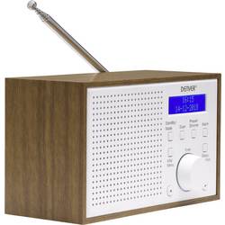 Denver DAB-46 111111000400 stolní rádio, DAB+, FM, DAB+, FM, funkce alarmu, bílá