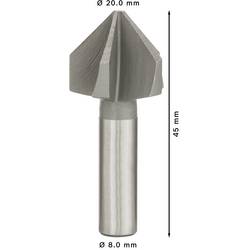 Bosch Accessories Bosch Power Tools 2608596373 záhlubník 20 mm HSS válcová stopka 1 ks