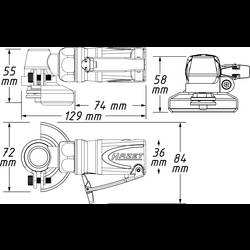 Hazet 9033M-7 pneumatická úhlová bruska 3/8 x 24