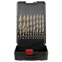TOOLCRAFT TO-9913155 HSSE-Co 5 sada spirálových vrtáku do kovu, 19dílná, DIN 338, válcová stopka, 1 sada