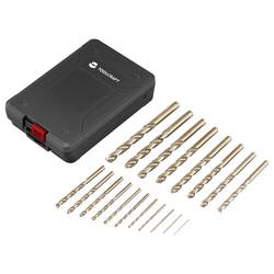 TOOLCRAFT TO-9913155 HSSE-Co 5 sada spirálových vrtáku do kovu, 19dílná, DIN 338, válcová stopka, 1 sada