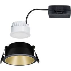 Paulmann 93403 Cole Coin vestavné svítidlo, LED, LED, 6 W, černá, zlatá
