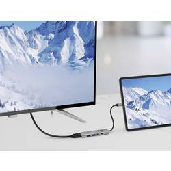 Renkforce USB-C® dokovací stanice RF-DKS-908 Vhodné pro značky (dokovací stanice pro notebook): univerzální napájení USB-C®