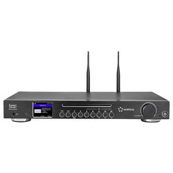 Renkforce RF-DAB-IR1702 RF-6748346 rádio CD, DAB+, FM, internetové, CD, Bluetooth, DLNA, Wi-Fi, internet, vč. dálkového ovládání, černá