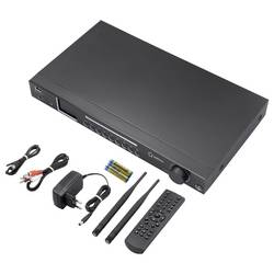 Renkforce RF-DAB-IR1702 RF-6748346 rádio CD, DAB+, FM, internetové, CD, Bluetooth, DLNA, Wi-Fi, internet, vč. dálkového ovládání, černá