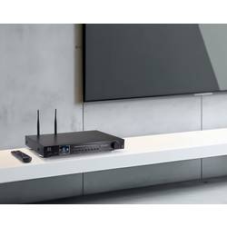 Renkforce RF-DAB-IR1702 RF-6748346 rádio CD, DAB+, FM, internetové, CD, Bluetooth, DLNA, Wi-Fi, internet, vč. dálkového ovládání, černá