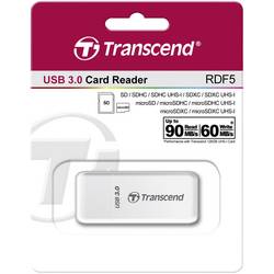 Transcend RDF5W externí čtečka paměťových karet USB 3.2 (Gen 1x1) bílá