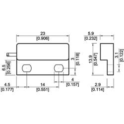 StandexMeder Electronics MK04-1A66B-500W 2242711054, jazýčkový kontakt, 1 spínací kontakt, 200 V/DC, 200 V/AC, 0.5 A, 10 W