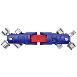 Knipex 00 11 06 V04 KNIPEX 00 11 06 V04 Univerzální klíč na rozvodné skříně JointKey Quadro pro běžné zavírací systémy, 161 mm klíč od skříňového rozvaděče 1 ks