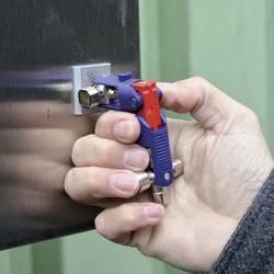 Knipex 00 11 06 V04 KNIPEX 00 11 06 V04 Univerzální klíč na rozvodné skříně JointKey Quadro pro běžné zavírací systémy, 161 mm klíč od skříňového rozvaděče 1 ks