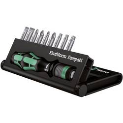 Wera Kraftform Kompakt 10 05056653001 sada bitů, 10dílná, plochý, křížový PH, křížový PZ, TORX, 1/4 (6,3 mm)