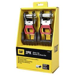 Caterpillar 980944IE upínací popruh Přivazovací únosnost napřímo (LC)=900 daN (d x š) 5 m x 32 mm přezka se zubatým páskem