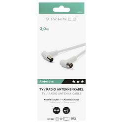 Vivanco antény, SAT kabel 3 m bílá