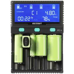 VOLTCRAFT IPC-4 nabíječka akumulátorů Li-Ion, LiFePO , NiMH, NiCd, LiFePO4 A , AA, AAA, Mini (AAAA) , malé mono, Sub-C , velké mono, 32650 , 26650, 26500,