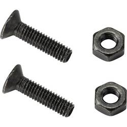 TRU COMPONENTS TC-9554644 RJ45 průchozí vestavná zásuvka D, tvar Cat 6 zásuvka, rovná Počet pólů 8P8C černá 1 ks