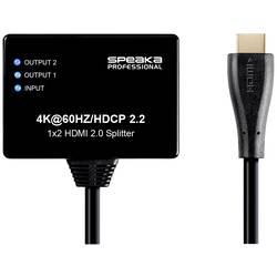 SpeaKa Professional SP-9443508 1 + 2 porty HDMI rozbočovač černá