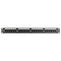 Digitus DIGITUS - CAT 6, Klasse E Patch Panel, ungeschirmt patch panel 483 mm (19) CAT 6A černá osazený