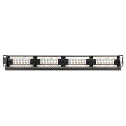 Digitus DIGITUS - CAT 6, Klasse E Patch Panel, ungeschirmt patch panel 483 mm (19) CAT 6A černá osazený