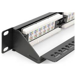 Digitus DIGITUS - CAT 6, Klasse E Patch Panel, ungeschirmt patch panel 483 mm (19) CAT 6A černá osazený