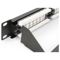 Digitus DIGITUS - CAT 6, Klasse E Patch Panel, ungeschirmt patch panel 483 mm (19) CAT 6A černá osazený