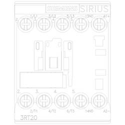 Siemens 3RT2017-1BB41 stykač 3 spínací kontakty 5.5 kW 24 V/DC 12 A s pomocným kontaktem 1 ks