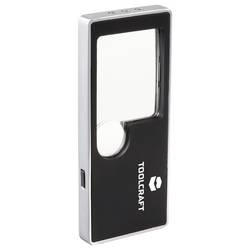 TOOLCRAFT TO-10283190 ruční lupa s LED osvětlením , zvětšení: 3 x, 10 x, Velikost objektivu: (Ø) 15 mm, černá