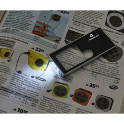TOOLCRAFT TO-10283190 ruční lupa s LED osvětlením , zvětšení: 3 x, 10 x, Velikost objektivu: (Ø) 15 mm, černá