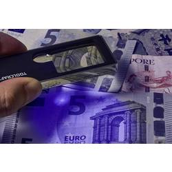 TOOLCRAFT TO-10283190 ruční lupa s LED osvětlením , zvětšení: 3 x, 10 x, Velikost objektivu: (Ø) 15 mm, černá