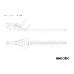 Metabo HS 18 LTX 65 akumulátor nůžky na živý plot bez akumulátoru 18 V