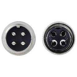 TRU COMPONENTS TC-13895604 kulatý konektor DIN, 1 sada