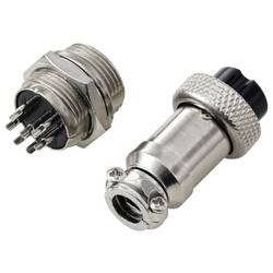 TRU COMPONENTS TC-13895652 kulatý konektor DIN, 1 sada