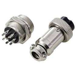 TRU COMPONENTS TC-13895656 kulatý konektor DIN, 1 sada
