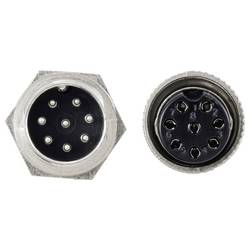 TRU COMPONENTS TC-13895656 kulatý konektor DIN, 1 sada