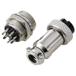 TRU COMPONENTS TC-13895660 kulatý konektor DIN, 1 sada