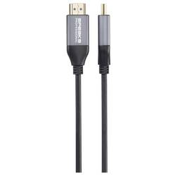 SpeaKa Professional HDMI / optické vlákno kabel Zástrčka HDMI-A, Zástrčka HDMI-A 50 m černá SP-12842676 8K UHD, AOC (aktivní optický kabel) HDMI kabel