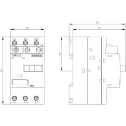 Siemens 3RV1611-1AG14 měnič napětí 1 ks 1 rozpínací kontakt, 1 spínací kontakt, 1 přepínací kontakt Rozsah nastavení (proud): 1.4 A (max) Spínací napětí
