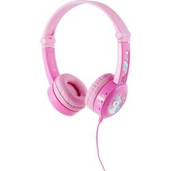 onanoff Travel Headset otevřená (On Ear) kabelová růžová složitelná, headset, omezení hlasitosti dětské