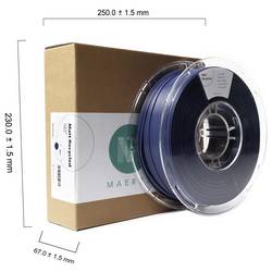 Maertz PMMA-1014-004 PMMA-1014-004 vlákno pro 3D tiskárny PLA mat Recyklované PLA vlákno, Matná 1.75 mm 1000 g modrá 1 ks