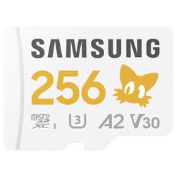 Samsung Sonic Edition - Tails paměťová karta microSDXC Retail 256 GB A2 Application Performance Class, v30 Video Speed Class, UHS-I U3 Zvláštní edice „Sonic