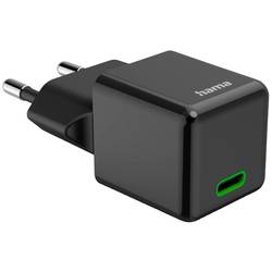 Hama USB nabíječka, USB Power Delivery (USB-PD) , 1x USB-C®, 25.00 W, Dodávka energie, černá