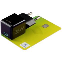 Hama USB nabíječka, USB Power Delivery (USB-PD) , 1x USB-C®, 25.00 W, Dodávka energie, černá