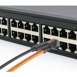 Renkforce RJ45 síťové kabely, propojovací kabely CAT 6A S/FTP 5.00 m oranžová Funkce vyhledávání portů, bez halogenů, samozhášecí 1 ks