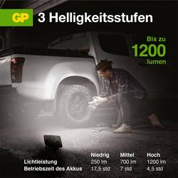 GP GPDISPLCWP15064 LED pracovní svítidlo, napájeno akumulátorem, 17.5 h