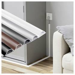 TRU COMPONENTS kabelový můstek 1572569 PVC stříbrná Kanálů: 1 1000 mm Množství: 1 m
