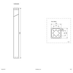 EVN WSL441015 WSL441015 venkovní stojací LED lampa E27 antracitová