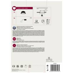 Paulmann 93408 Cole Coin vestavné svítidlo, LED, LED, 18 W, černá, stříbrná, sada 3 ks