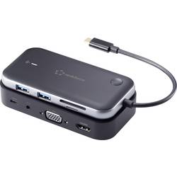 Renkforce RF-4499450 USB-C® dokovací stanice Vhodné pro značky (dokovací stanice pro notebook): univerzální bezdrátový přenos obrazu, integrovaná čtečka karet