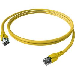 Easylan CP1KYBYBY0075 RJ45 síťové kabely, propojovací kabely CAT 6A S/FTP 7.50 m žlutá dvoužilový stíněný, bez halogenů, samozhášecí 1 ks