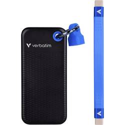 Verbatim Pocket 1 TB, externí SSD disk, USB-C™ (USB 3.2 Gen 2), černá, modrá