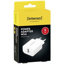 Intenso W5A USB nabíječka, 1x USB A , 5 W, bílá